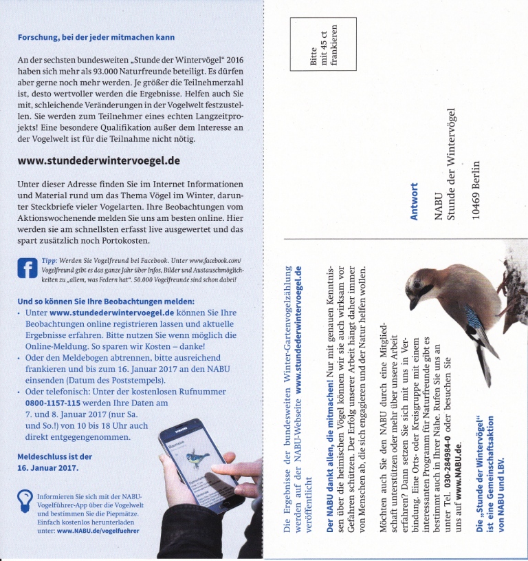 Stunde der Wintervögel