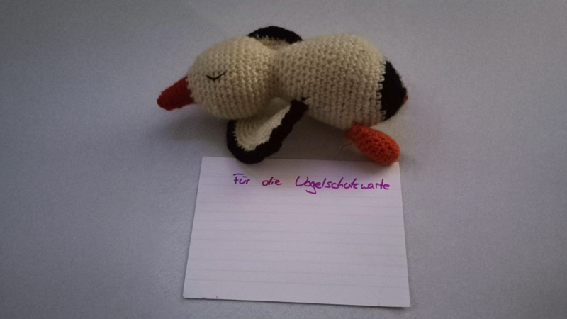 gestrickter Storch