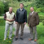 v.r.n.l. Präsident der TLUG Herr Rainer Hoffmann, Leiter der VSW Seebach, Herr Dr. Stefan Jaehne, wissenschaftlicher Mitarbeiter der VSW, Herr Dr. Rudolf Sienhold